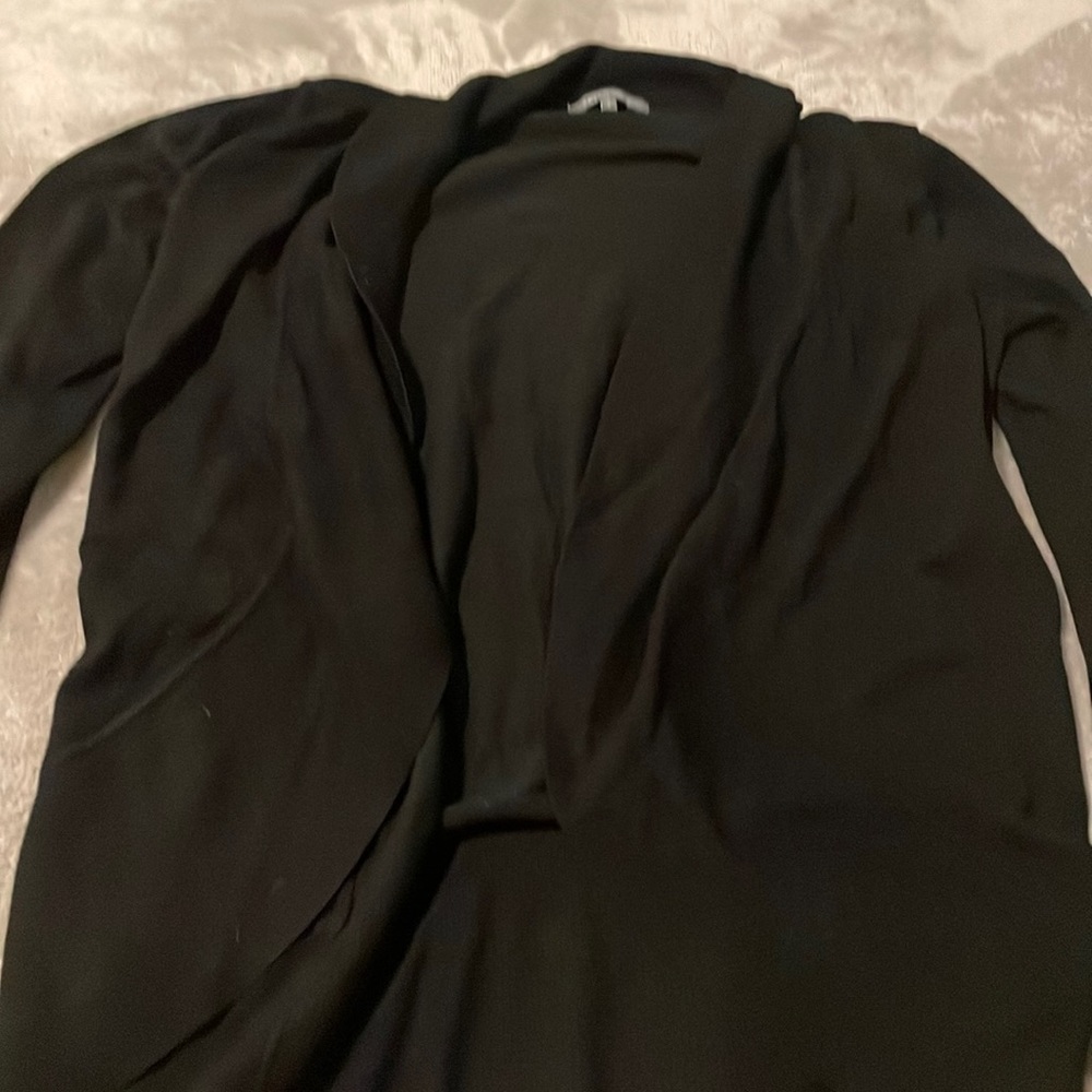 black cardigan